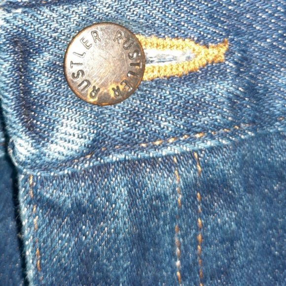 Rustler Jeans Big Mens Size 50x30 Blue Denim Regular Fit Straight Legs - Picture 3 of 5